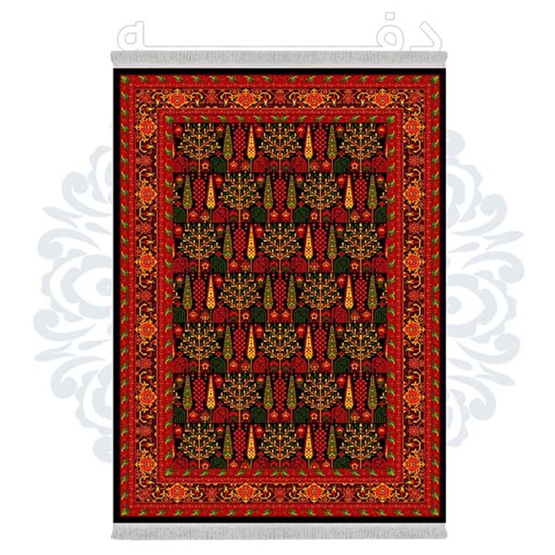 فرشینه دفه از جنس پارچه شانل ترک طرح فانتزی کد TM 411