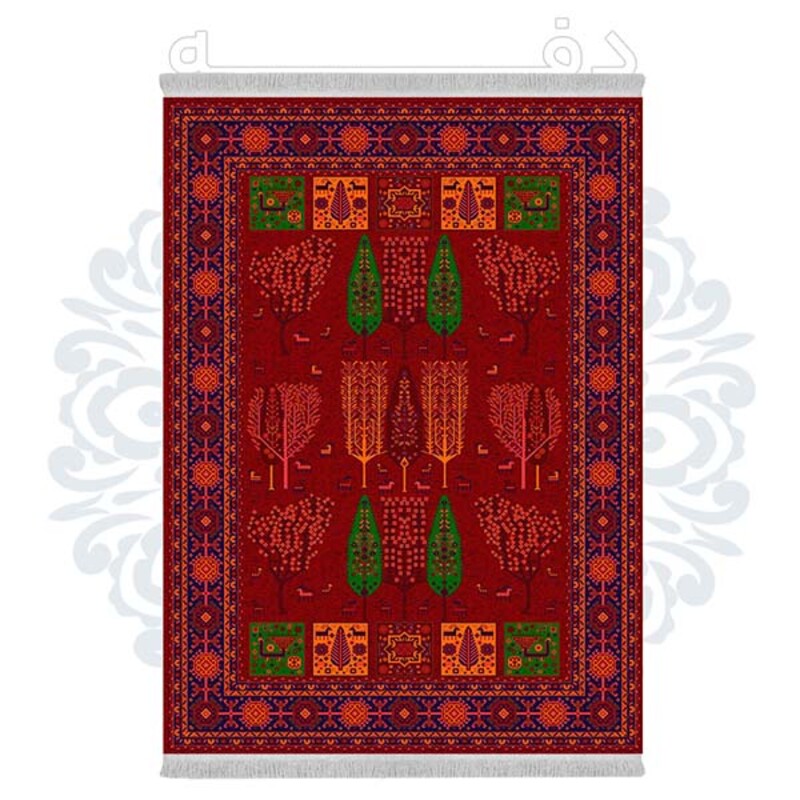 فرشینه دفه از جنس پارچه شانل ترک طرح فانتزی کد TM 482