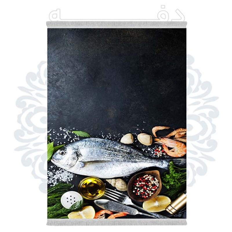 فرشینه دفه از جنس پارچه شانل ترک طرح فانتزی کد TM 497