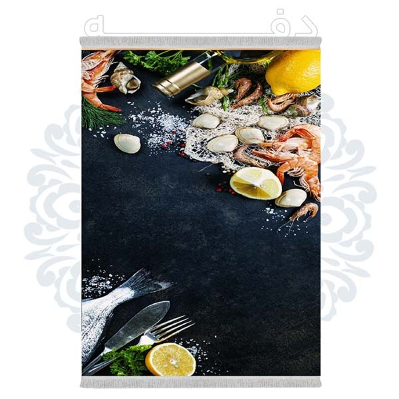 فرشینه دفه از جنس پارچه شانل ترک طرح فانتزی کد TM 510