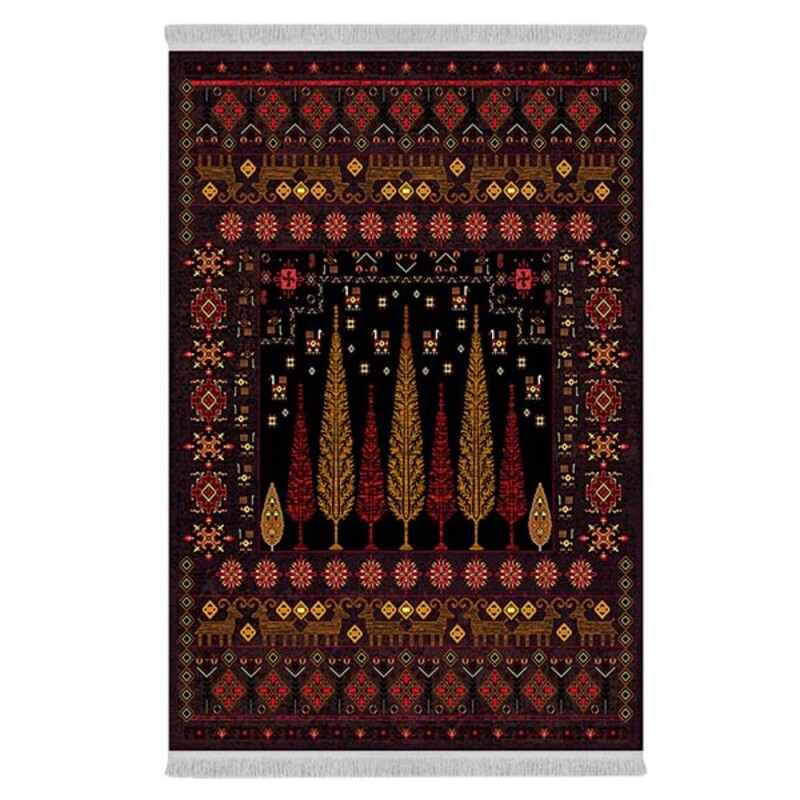 فرشینه دفه از جنس پارچه شانل ترک طرح فانتزی کد 9000