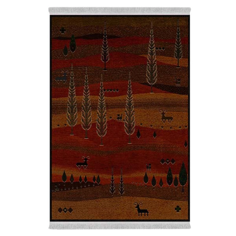 فرشینه دفه از جنس پارچه شانل ترک طرح فانتزی کد 9100