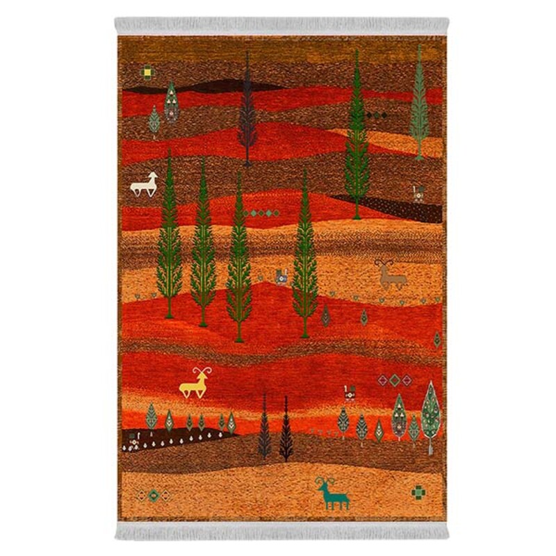 فرشینه دفه از جنس پارچه شانل ترک طرح فانتزی کد 9110