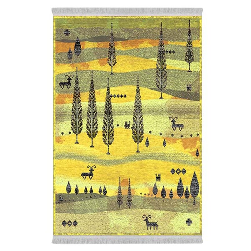 فرشینه دفه از جنس پارچه شانل ترک طرح فانتزی کد 9119