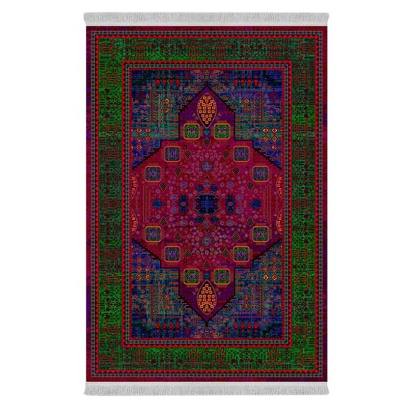 فرشینه دفه از جنس پارچه شانل ترک طرح فانتزی کد 9121