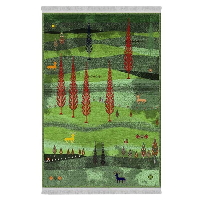 فرشینه دفه از جنس پارچه شانل ترک طرح فانتزی کد 9123