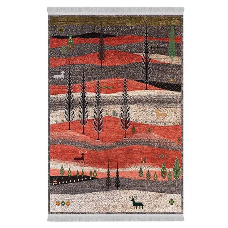 فرشینه دفه از جنس پارچه شانل ترک طرح فانتزی کد 9132