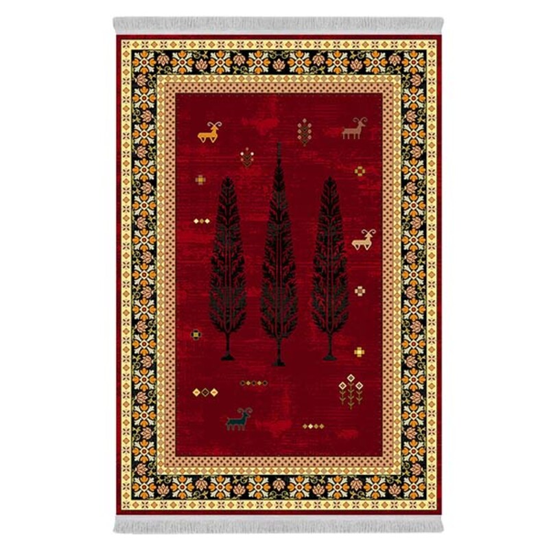 فرشینه دفه از جنس پارچه شانل ترک طرح فانتزی کد 9219