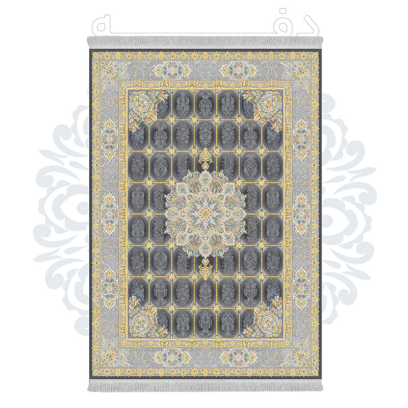 فرشینه از جنس پارچه هازان مخمل ترک طرح سنتی و مدرن برند دفه کد DHU105