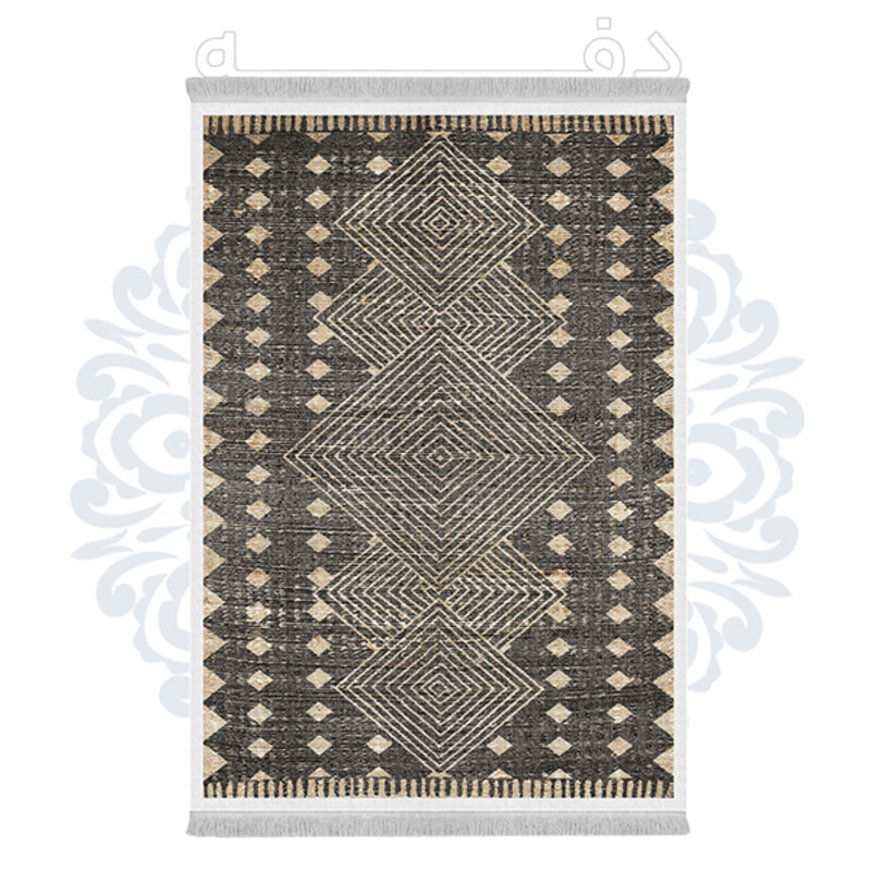 فرشینه از جنس پارچه هازان مخمل ترک طرح سنتی و مدرن برند دفه کد DHU121