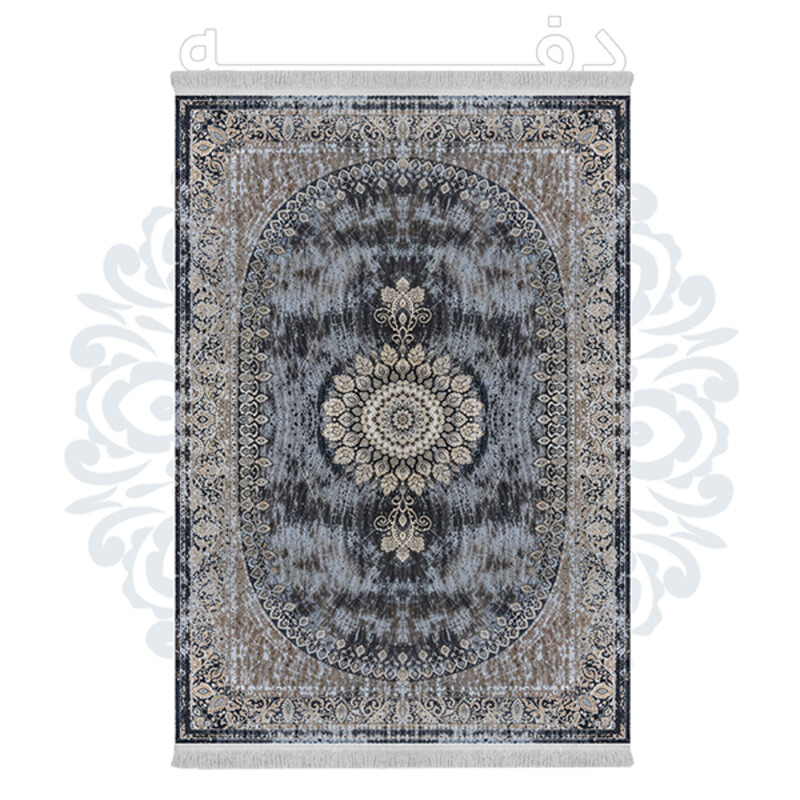 فرشینه از جنس پارچه هازان مخمل ترک طرح سنتی و مدرن برند دفه کد DHU159