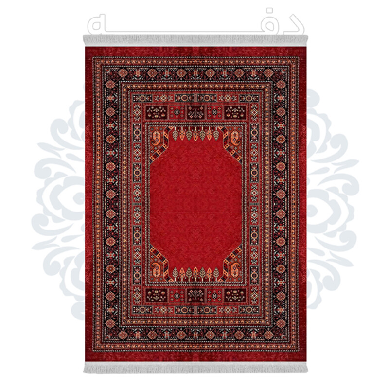فرشینه از جنس پارچه هازان مخمل ترک طرح سنتی و مدرن برند دفه کد DHU163