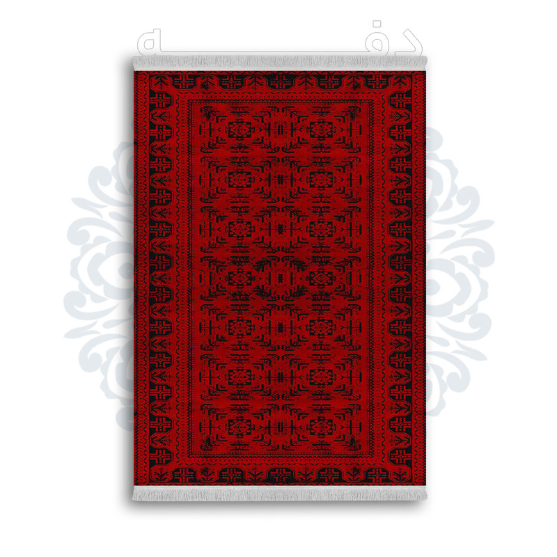 فرشینه از جنس پارچه هازان مخمل ترک طرح سنتی و مدرن برند دفه کد DAMG93