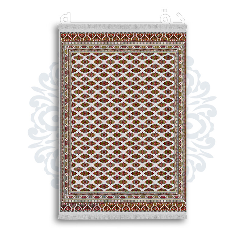 فرشینه از جنس پارچه هازان مخمل ترک طرح سنتی و مدرن برند دفه کد DAMG105