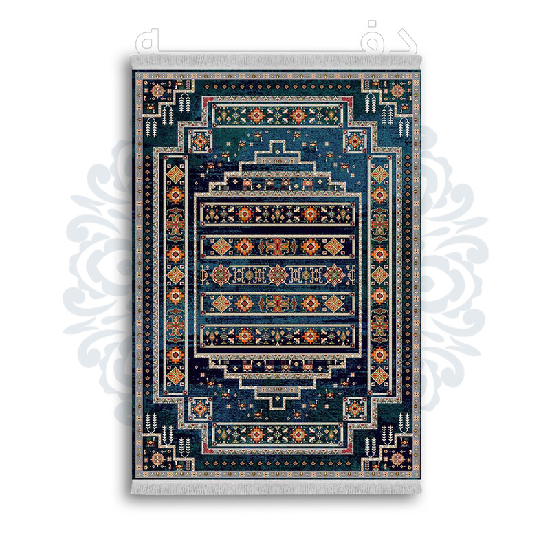 فرشینه از جنس پارچه هازان مخمل ترک طرح سنتی و مدرن برند دفه کد DAMG113