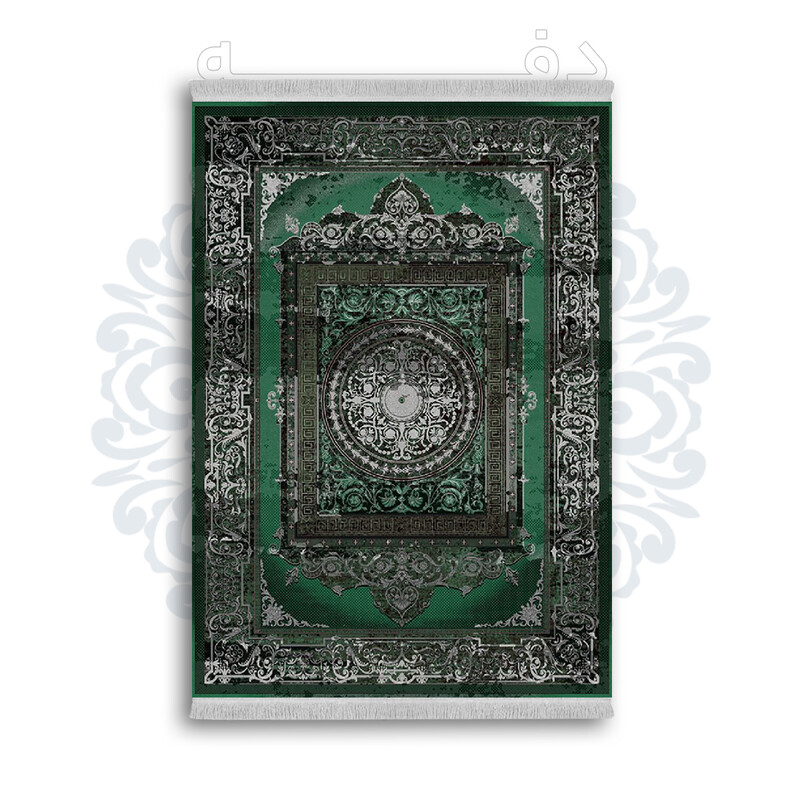 فرشینه از جنس پارچه هازان مخمل ترک طرح سنتی و مدرن برند دفه کد DAMG194