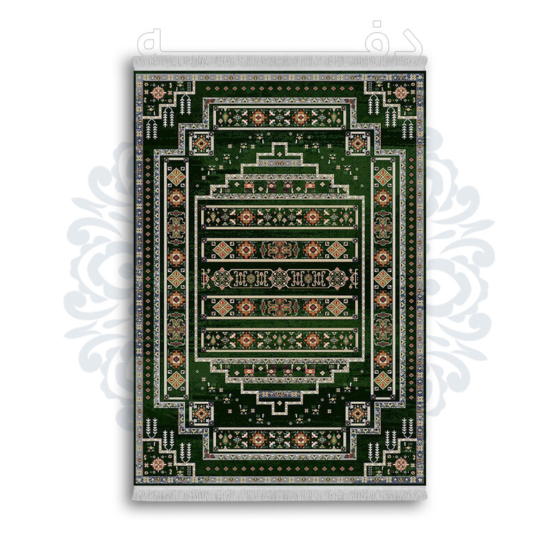 فرشینه از جنس پارچه هازان مخمل ترک طرح سنتی و مدرن برند دفه کد DAMG363