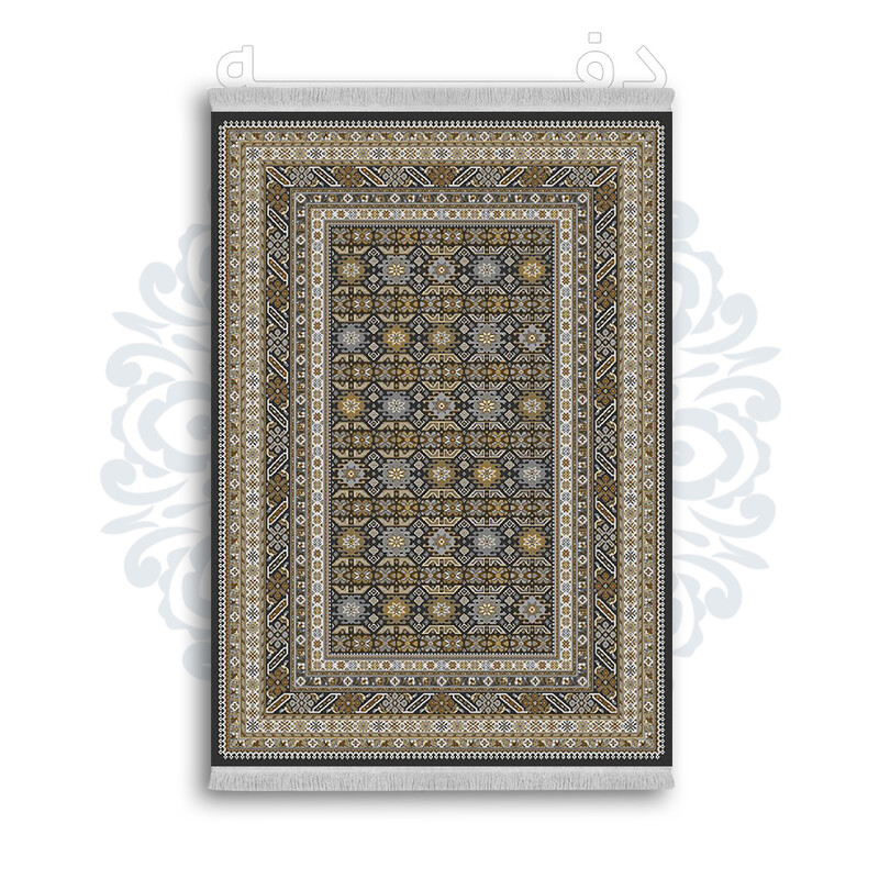 فرشینه از جنس پارچه هازان مخمل ترک طرح سنتی و مدرن برند دفه کد DAMG436