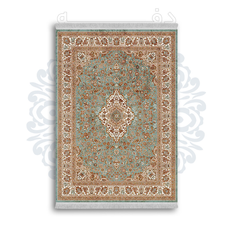 فرشینه از جنس پارچه هازان مخمل ترک طرح سنتی و مدرن برند دفه کد DAMG472