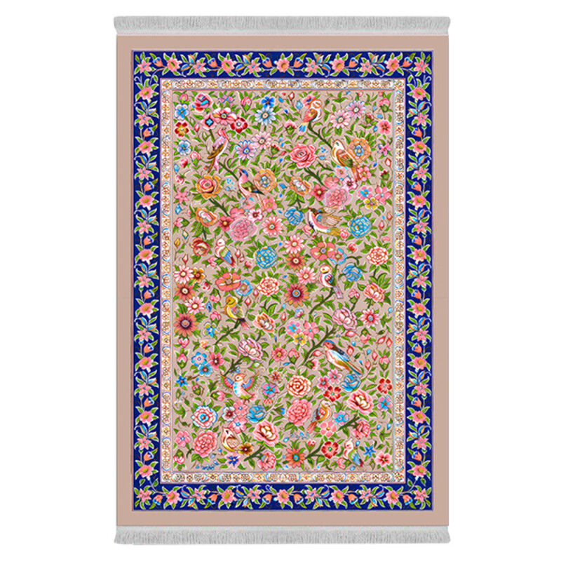 فرشینه از جنس پارچه هازان مخمل ترک طرح سنتی و مدرن برند دفه کد DAMG584