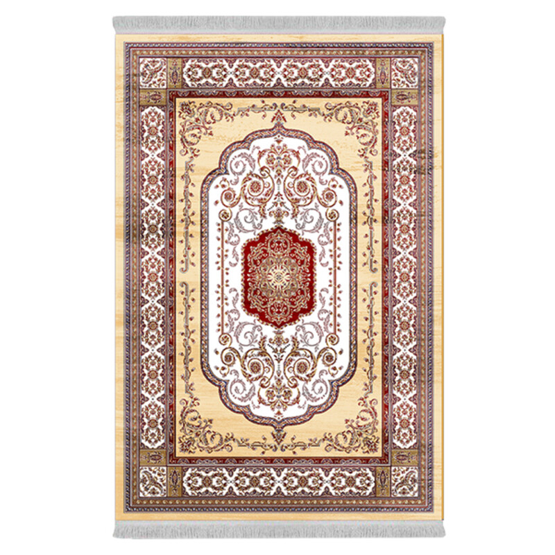 فرشینه از جنس پارچه هازان مخمل ترک طرح سنتی و مدرن برند دفه کد DAMG599