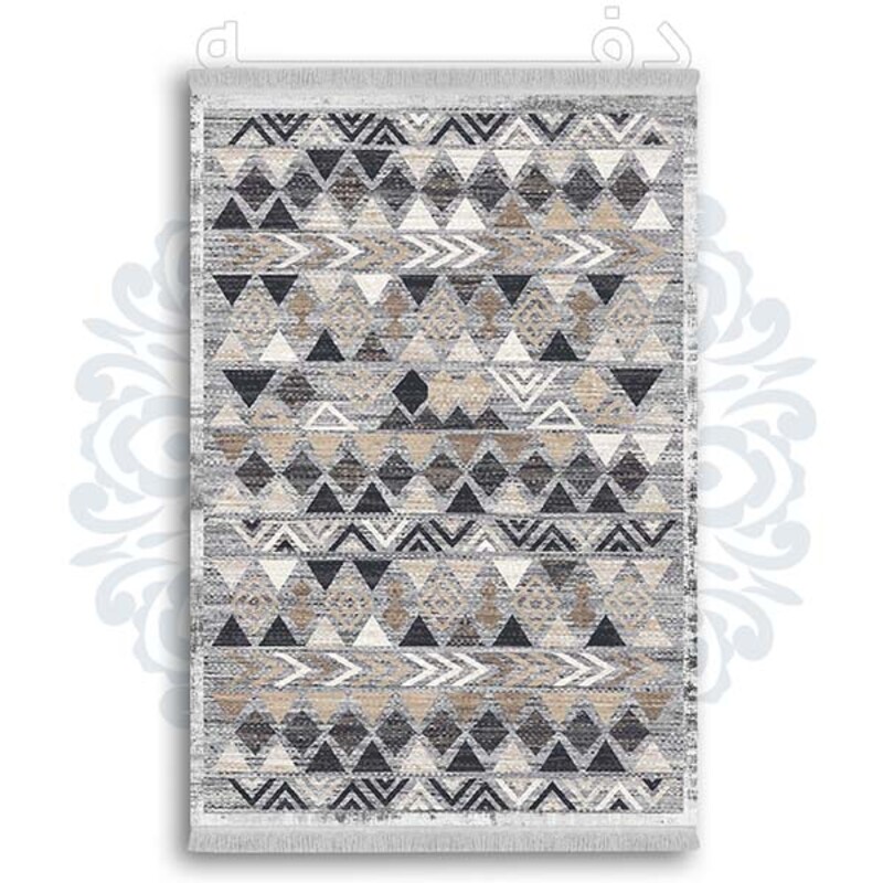 فرشینه از جنس پارچه هازان مخمل ترک طرح گلیم برند دفه کد DDGG 70
