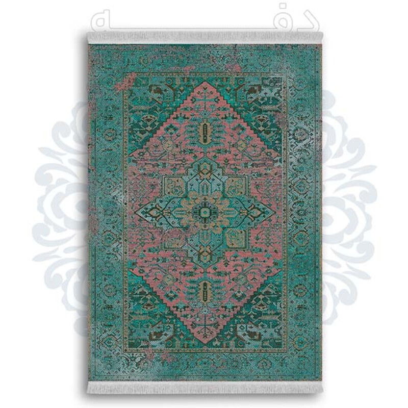 فرشینه از جنس پارچه هازان مخمل ترک طرح گلیم برند دفه کد DDGG 130