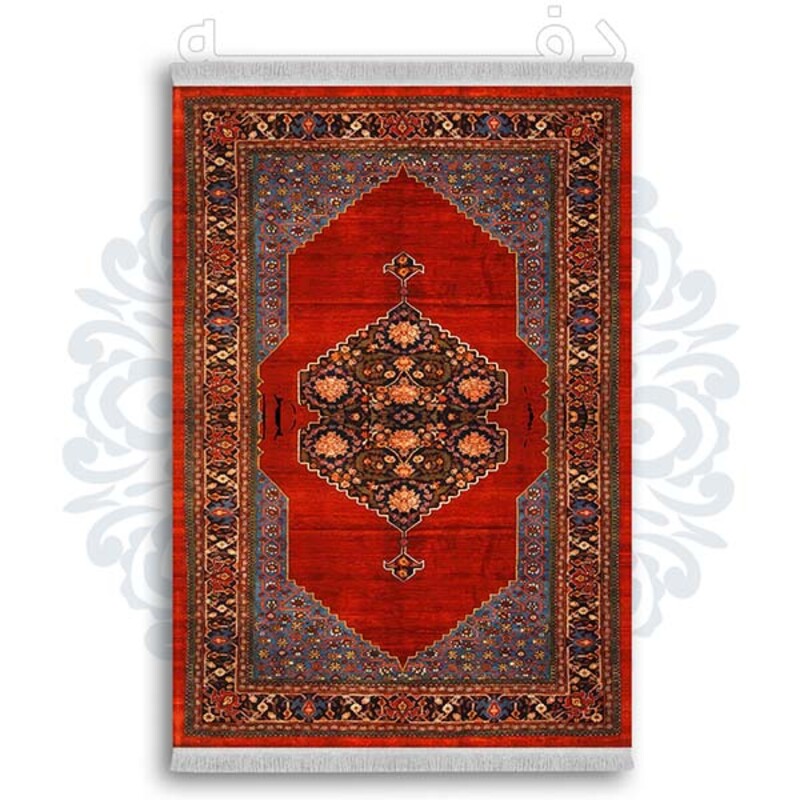 فرشینه از جنس پارچه هازان مخمل ترک طرح گلیم برند دفه کد DDGG 141