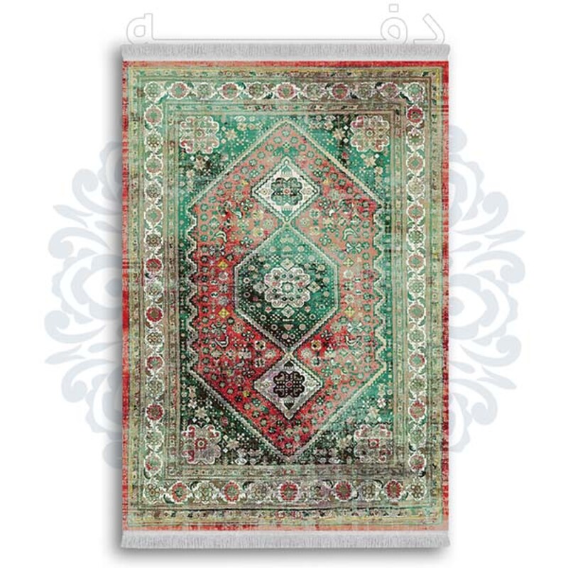 فرشینه از جنس پارچه هازان مخمل ترک طرح گلیم برند دفه کد DDGG 171
