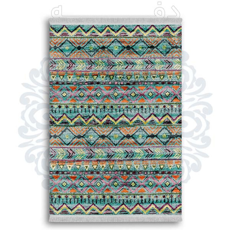 فرشینه از جنس پارچه هازان مخمل ترک طرح گلیم برند دفه کد DDGG 188