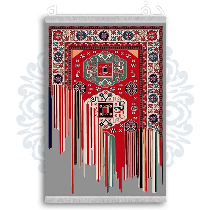 فرشینه از جنس پارچه هازان مخمل ترک طرح سنتی و مدرن برند دفه کد DDSS53