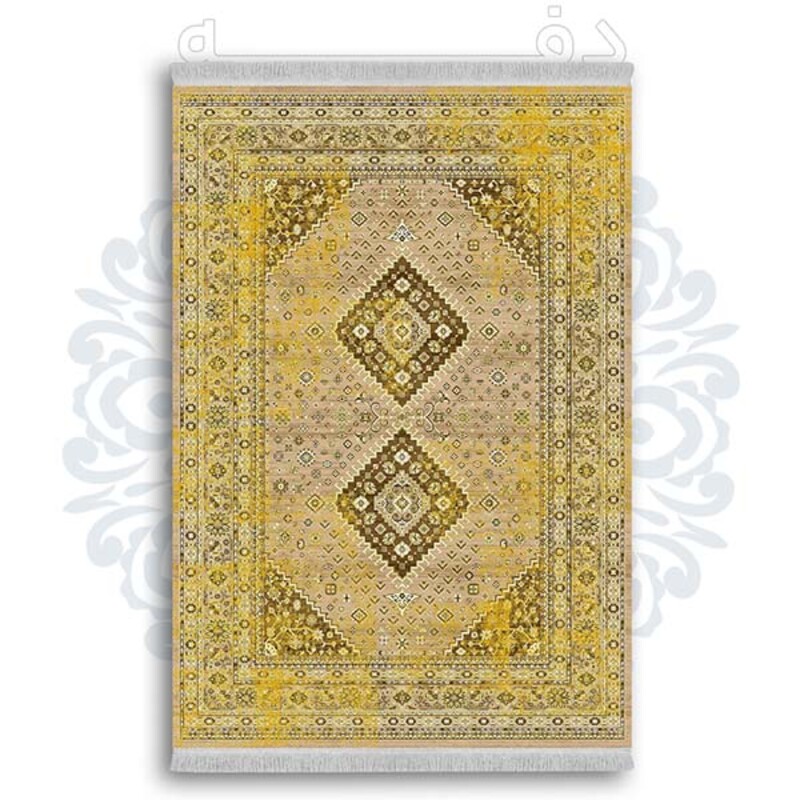فرشینه از جنس پارچه هازان مخمل ترک طرح سنتی و مدرن برند دفه کد DDSMM258