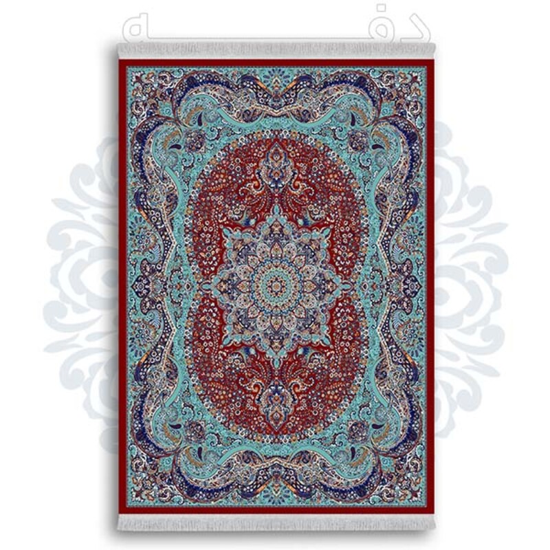 فرشینه از جنس پارچه هازان مخمل ترک طرح سنتی و مدرن برند دفه کد DDSMM416
