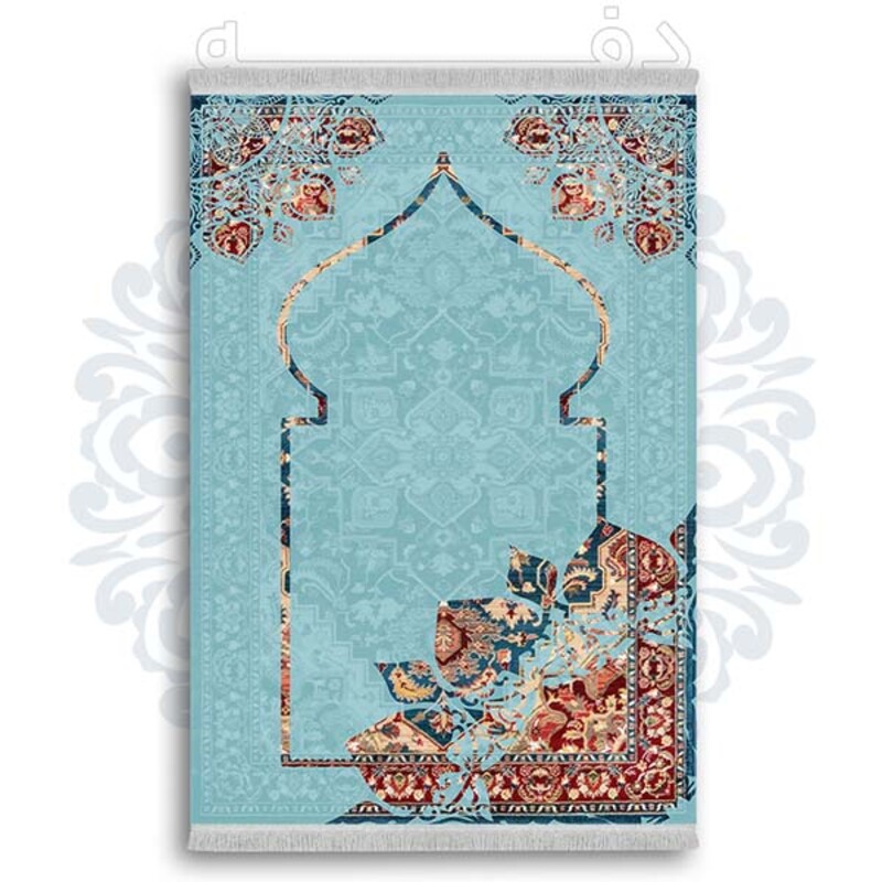 فرشینه از جنس پارچه هازان مخمل ترک طرح سجاده برند دفه کد DSJ 81