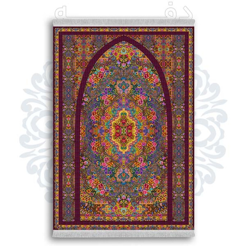 فرشینه از جنس پارچه هازان مخمل ترک طرح سجاده برند دفه کد DSJ 91