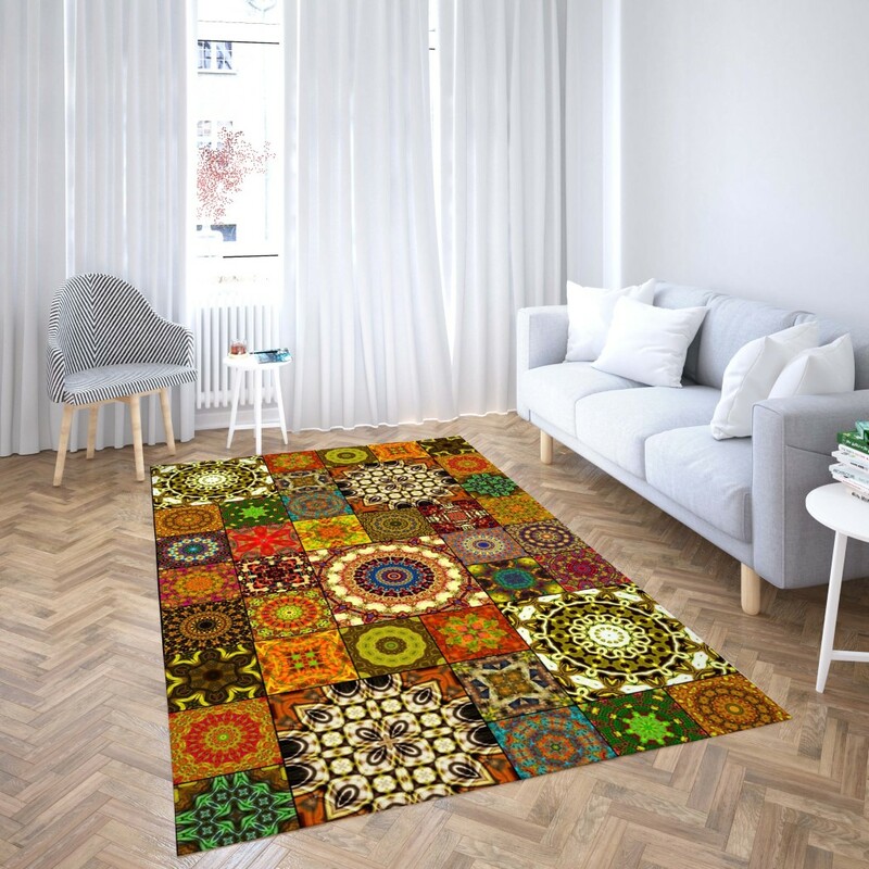 روفرشی کشدار پارچه هازان مخمل تُرک طرح سنتی و مدرن برند دفه کد ULN 1006