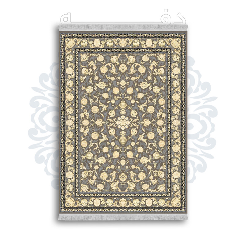 *جدید* فرشینه از جنس پارچه شانل مخمل ترک طرح فانتزی برند دفه کد 96
