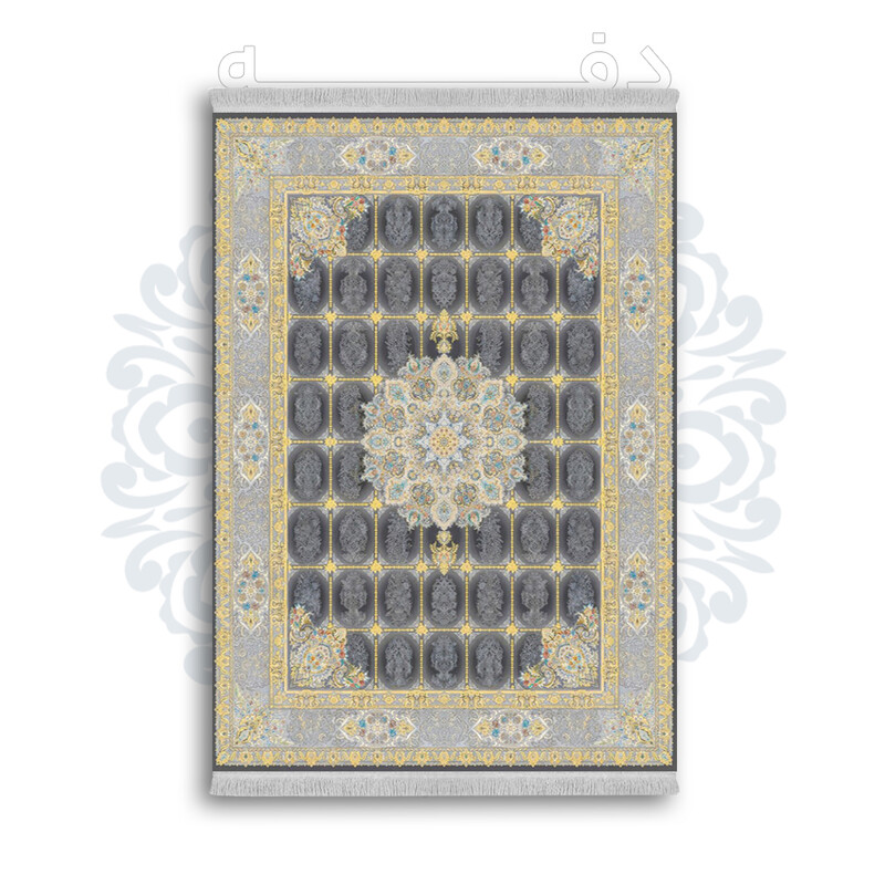 *جدید* فرشینه از جنس پارچه شانل مخمل ترک طرح فانتزی برند دفه کد 109