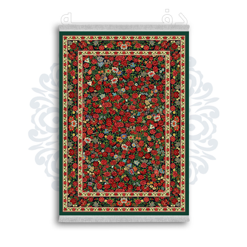 *جدید* فرشینه از جنس پارچه شانل مخمل ترک طرح فانتزی برند دفه کد 152