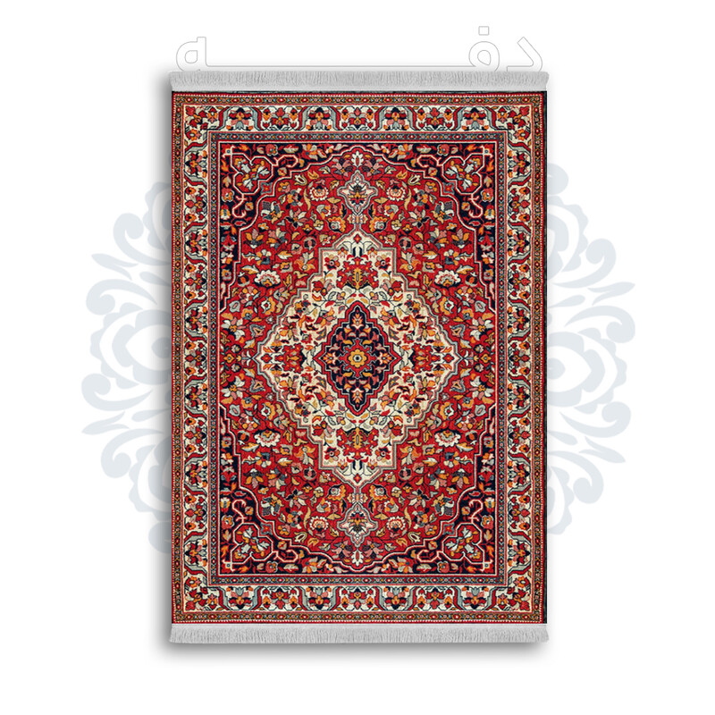 *جدید* فرشینه از جنس پارچه شانل مخمل ترک طرح فانتزی برند دفه کد 154