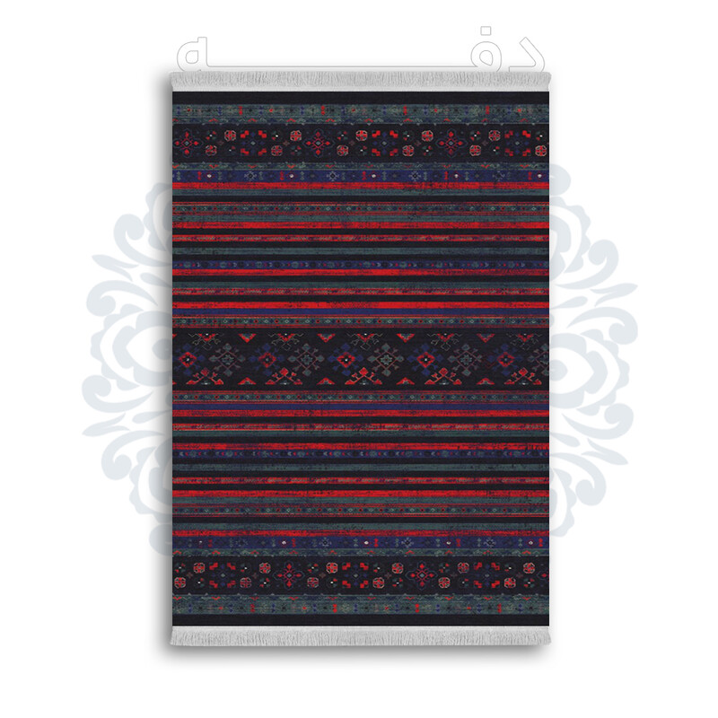 *جدید* فرشینه از جنس پارچه شانل مخمل ترک طرح فانتزی برند دفه کد 270