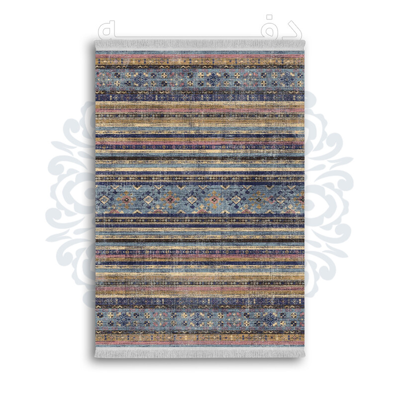 *جدید* فرشینه از جنس پارچه شانل مخمل ترک طرح فانتزی برند دفه کد 298