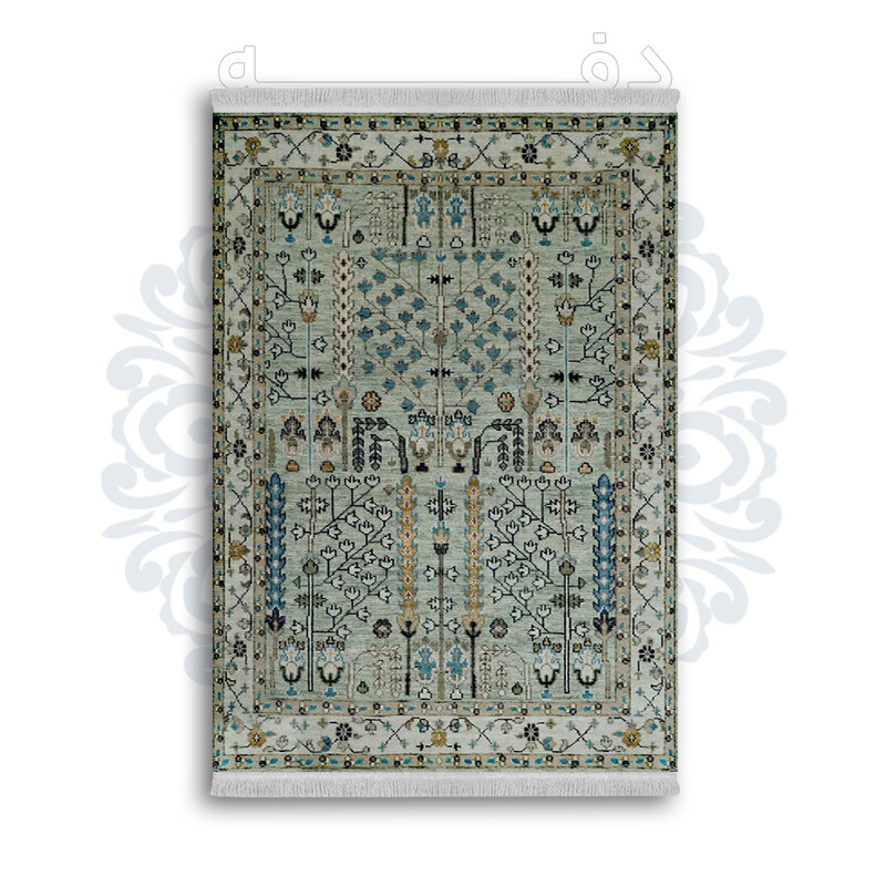 *جدید* فرشینه از جنس پارچه شانل مخمل ترک طرح فانتزی برند دفه کد 501