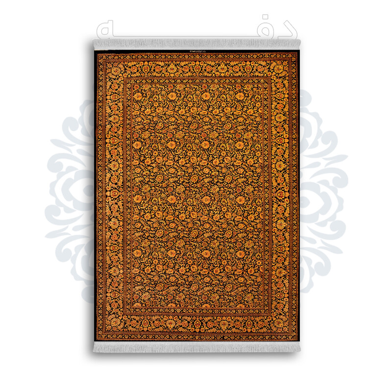 *جدید* فرشینه از جنس پارچه شانل مخمل ترک طرح فانتزی برند دفه کد 533