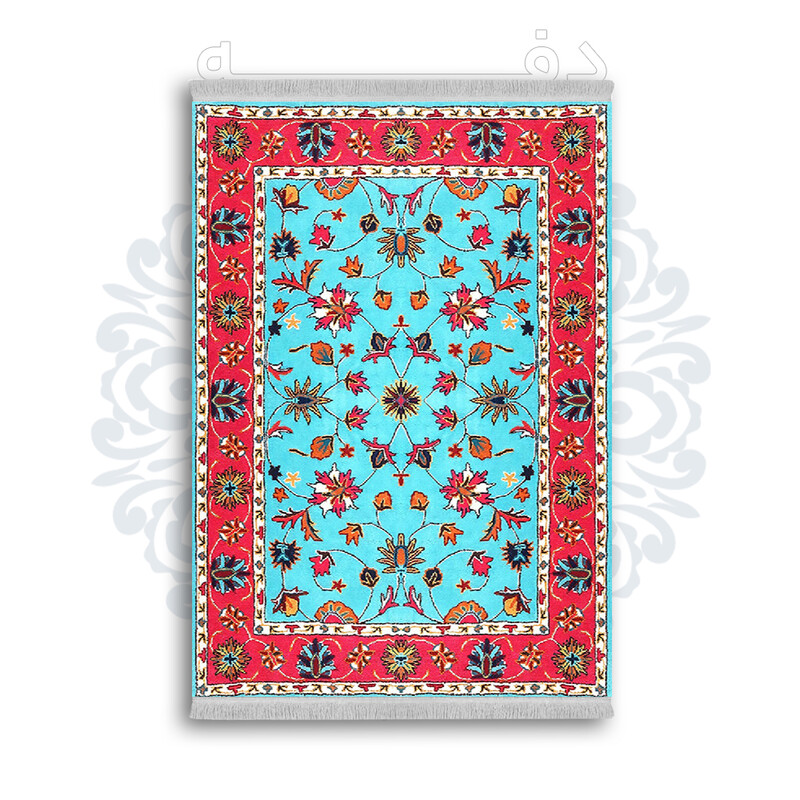 *جدید* فرشینه از جنس پارچه شانل مخمل ترک طرح فانتزی برند دفه کد 563