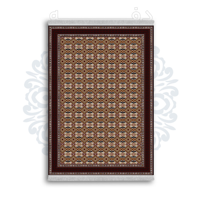 *جدید* فرشینه از جنس پارچه شانل مخمل ترک طرح فانتزی برند دفه کد 597