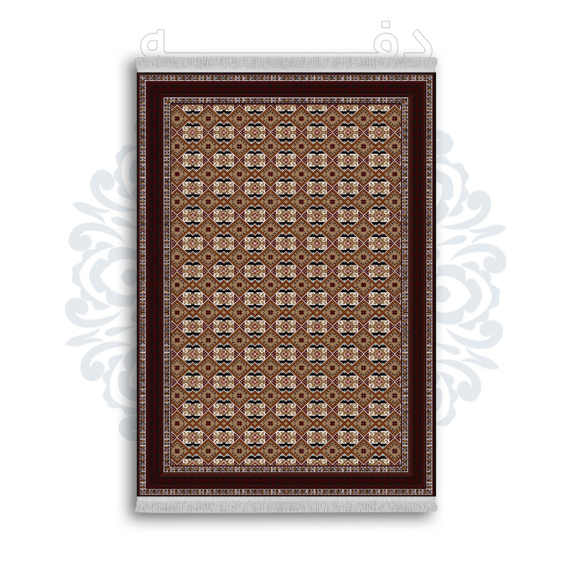 *جدید* فرشینه از جنس پارچه شانل مخمل ترک طرح فانتزی برند دفه کد 602