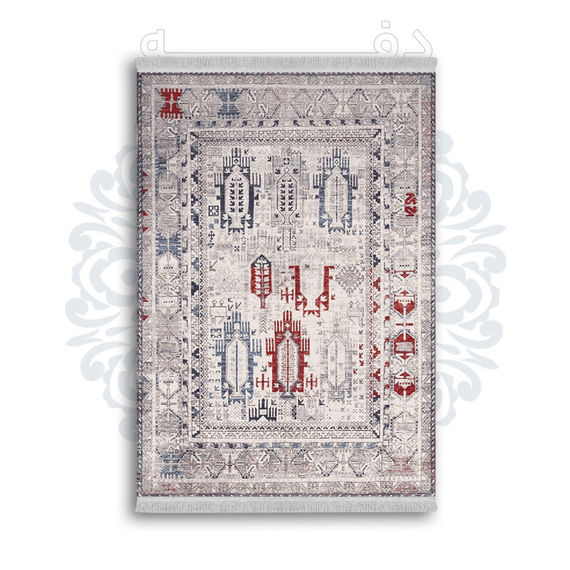 *جدید* فرشینه از جنس پارچه شانل مخمل ترک طرح فانتزی برند دفه کد 619