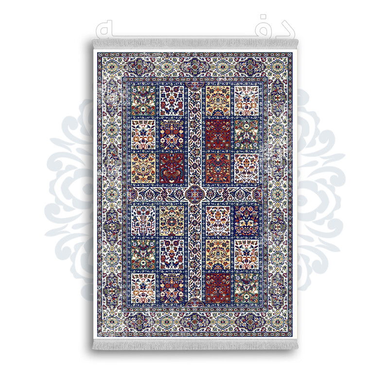 *جدید* فرشینه از جنس پارچه شانل مخمل ترک طرح فانتزی برند دفه کد 625