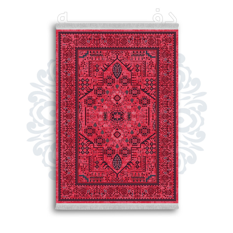 *جدید* فرشینه از جنس پارچه شانل مخمل ترک طرح فانتزی برند دفه کد 764
